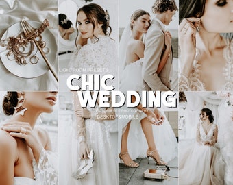 15 Lightroom Presets Wedding Chic, Bridal Presets for Photographers, Couple Engagements Presets, Professional Wedding Filter