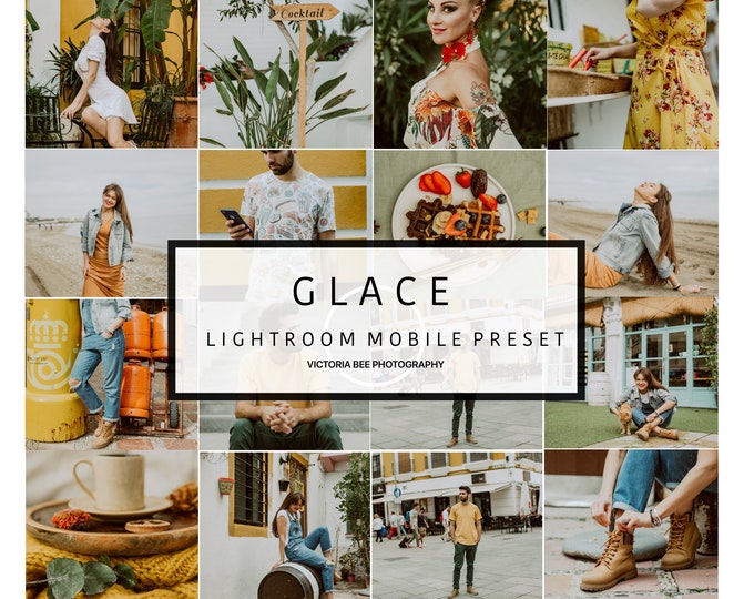 5 Lightroom Mobile Presets GLACE Instagram Lifestyle Lightroom Preset for Blogger Lightroom Mobile Preset