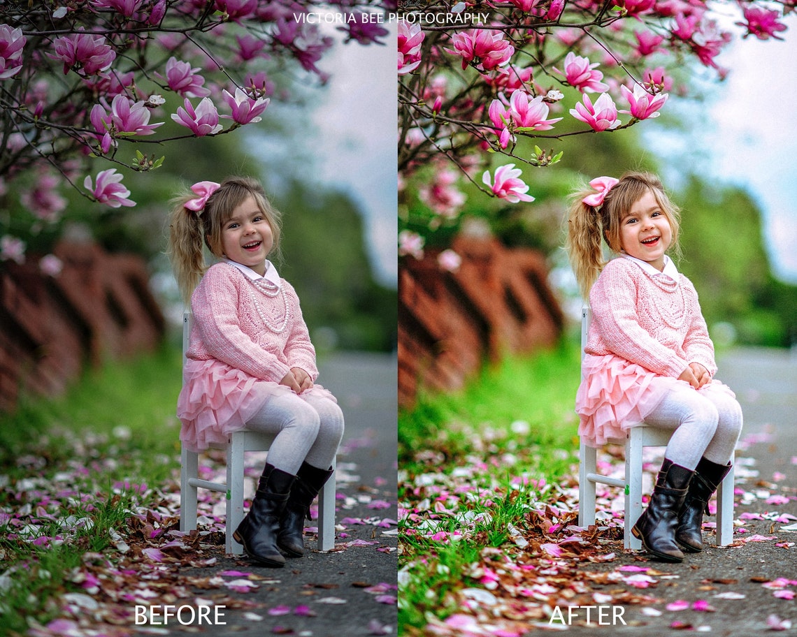 Lightroom Presets Vibrant Spring, Pop Bright Preset, Light Bright Airy ...
