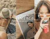 15 Lightroom Presets VINTAGE Retro Mobile Presets, Aesthetic Filter for Instagram, Warm Tone, Summer Presets, Vintage Film Presets