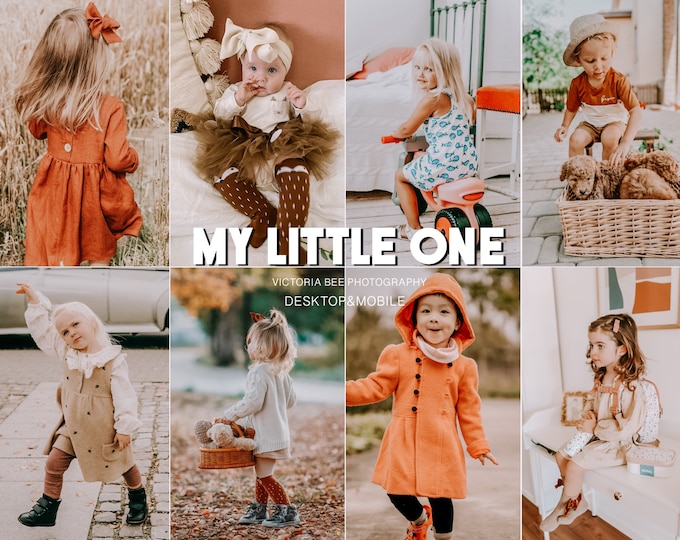 15 Lightroom Presets My Little One, Mommy blogger Presets, Bohemian Tone, Natural Family Presets Filter, Lifestyle Presets