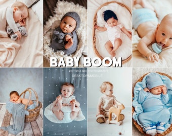 5 Mobile Lightroom Presets BABY BOOM Newborn Lightroom Presets Mobile Lightroom Presets for Kids Baby Presets