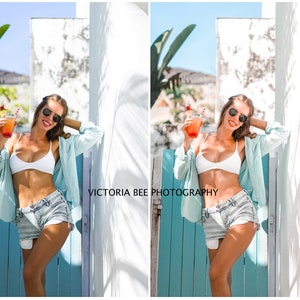 10 Mobile Lightroom Presets Saint Tropez, Summer Instagram presets for Bloggers, Vibrant Photo Filter for Instagram, Bright Summer Preset image 8