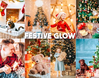 Festive Glow Lightroom Presets: Mobile & Desktop Holiday Filters