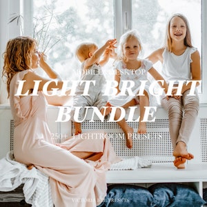 250 + Light Bundle Lightroom Presets, Bright Presets for Mobile and Desktop, All in One filter for Instagram, Natural Blogger Presets