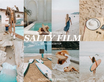 Salty Film Lightroom Presets: Summer Photo Filter (Mobile & Desktop)