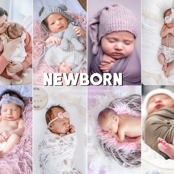 15 NEWBORN Presets, Mobile Lightroom Preset, Instagram Fotofilter, Neugeborenen Fotografie, Kinder Kinder Presets, Baby Presets für Blogger