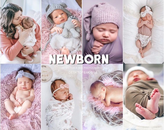 15 NEWBORN Presets, Mobile Lightroom Preset, Instagram Photo Filter, Newborn Photography, Kids Children Presets,  Baby presets for bloggers