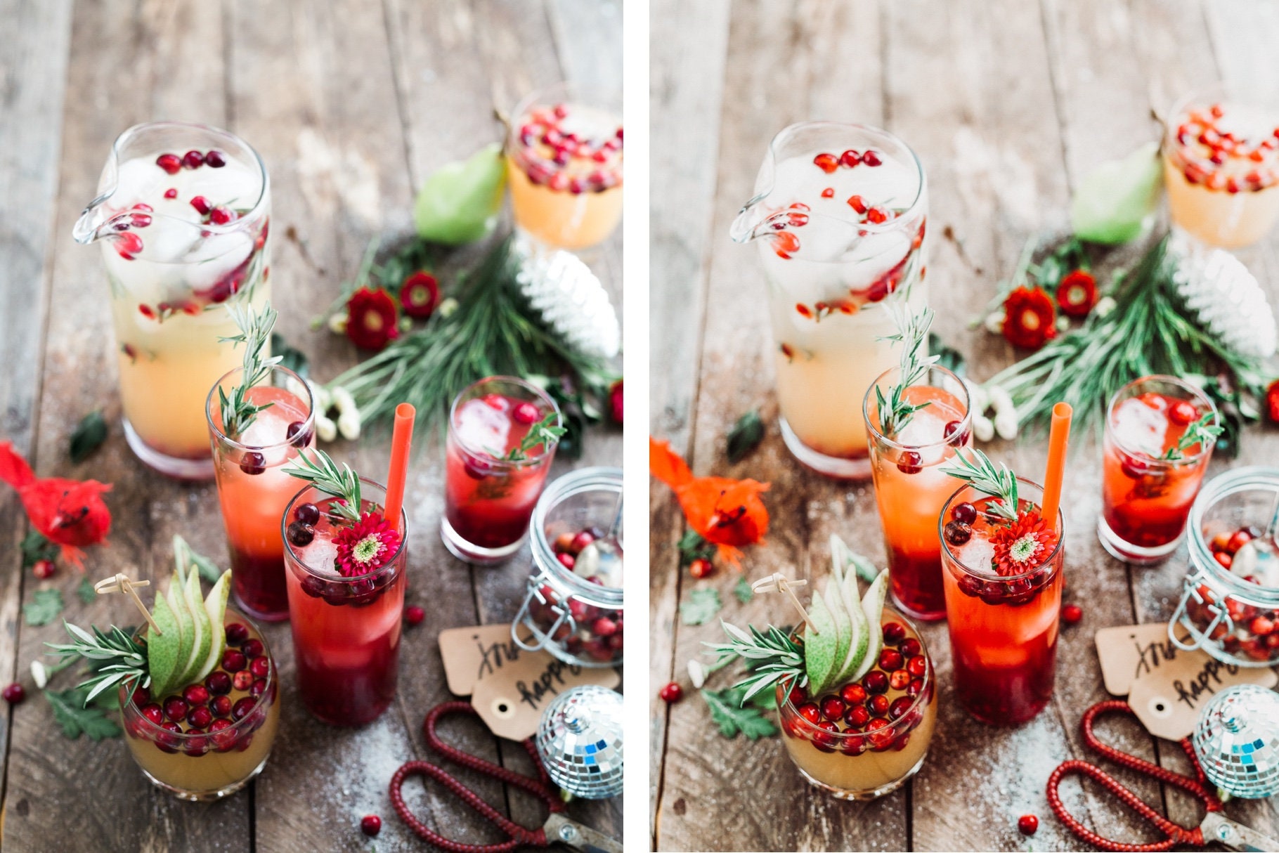 Desktop Lightroom Preset WINTERBERRY Holiday Blogger ...
