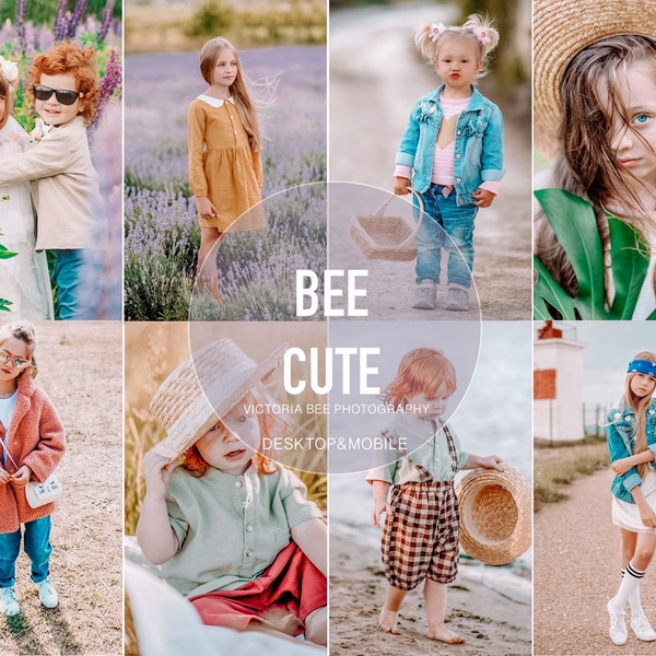 5 Mobile Lightroom Preset BEE CUTE for Mobile Lightroom, Kids presets, Lightroom Mobile Preset For Bloggers, Instagram Photo Filter