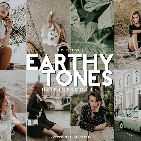 15 EARTHY Preset for Mobile and Desktop Lightroom, Earthy Tone Preset for Blogger, Photo Filter, Natural Photo Editing