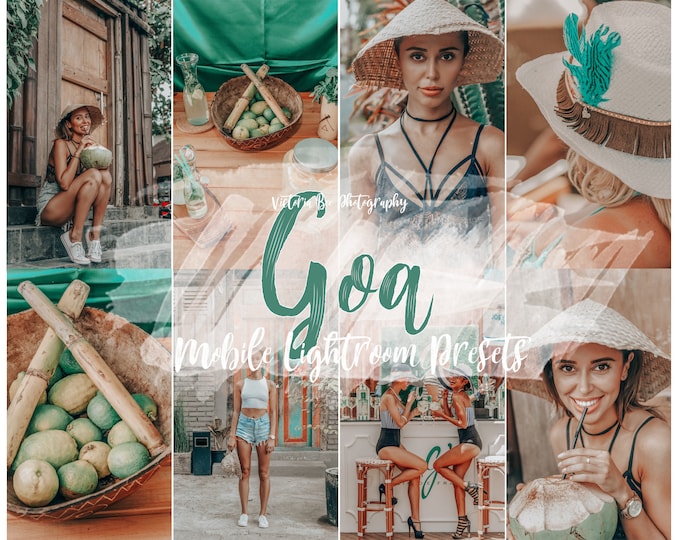 5 Mobile Lightroom presets GOA Summer Lightroom Presets Travel Instagram Preset for Bloggers and Influencers