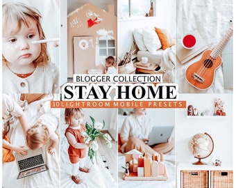 10 Mobile Lightroom Presets Stay Home - Instagram Presets, Lifestyle presets, Lightroom Mobile Presets, Desktop Lightroom Presets