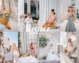 Light and Airy Lightroom Presets: Natural Instagram Filters (Mobile & Desktop)
