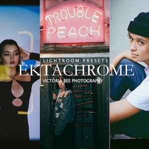 15 Lightroom Ektachrome presets, digital filters, timeless look of analog film, classic film aesthetic, vintage editing