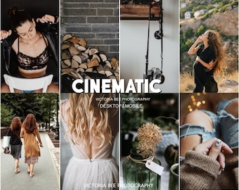 May include: A collage of images featuring various people and objects, including a woman in a black bra and leather jacket, a stack of firewood, a camera hanging from a strap, a woman in a black dress, two women walking down a street, a woman in a white dress, a glass jar with a decorative flower, and a hand holding a brown sweater.