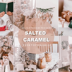 10 Mobile Lightroom Presets Salted Caramel, Christmas Presets, Holiday Instagram Presets, Winter presets, Photo Filter