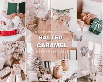 10 Mobile Lightroom Presets Salted Caramel, Christmas Presets, Holiday Instagram Presets, Winter presets, Photo Filter