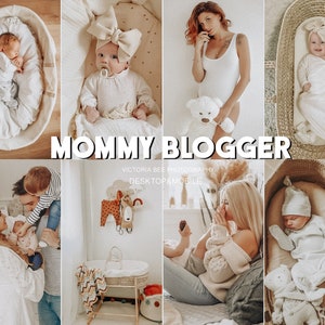 15 Lightroom Presets Mommy Blogger, Airy Presets, Warm Cozy Filters, Mom Photo Filter, Indoor Presets, DNG