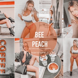 5 Mobile Lightroom Presets BEE PEACHY Influencer Lightroom Preset Travel Blogger Instagram Lifestyle Fashion Photography