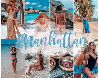 5 Lightroom Mobile Presets MANHATTAN, Instagram Photo Filter for Bloggers, Summer Lightroom  Presets for Influencer