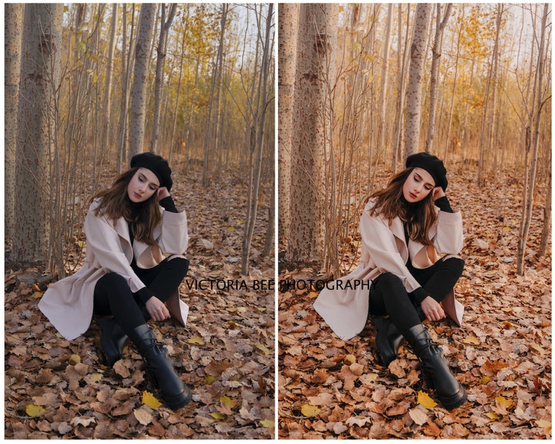 25 Lightroom Presets AUTUMN LIGHTS for Desktop and Mobile, Fall Presets, Warm Instagram Filter, Autumn Preset image 5