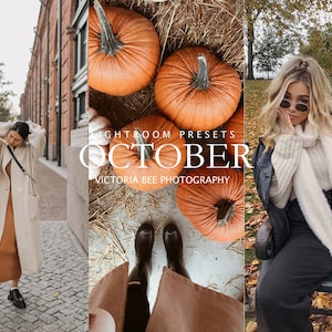 10 Lightroom Presets October, AUTUMN presets for desktop and Mobile Lightroom, Fall Presets, Blogger filter for Instagram