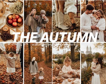 15 Lightroom Presets THE AUTUMN for Desktop and Mobile Lightroom, Fall Preset, Warm tone, Autumn Preset