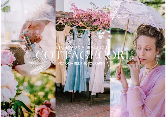 15+ Lightroom Presets COTTAGECORE, Aesthetic Floral Presets, Airy Summer filter, Natural Soft Presets for Bloggers, Retro Vintage Presets