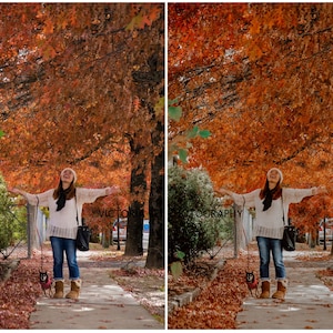 25 Lightroom Presets AUTUMN LIGHTS for Desktop and Mobile, Fall Presets, Warm Instagram Filter, Autumn Preset image 4