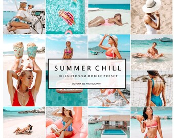 10 Lightroom Presets SUMMER CHILL Instagram Blogger Presets, Sommer Presets für die Fotobearbeitung