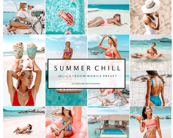 10 Lightroom Presets SUMMER CHILL  Instagram Blogger Presets, Summer Presets for Photo Editing
