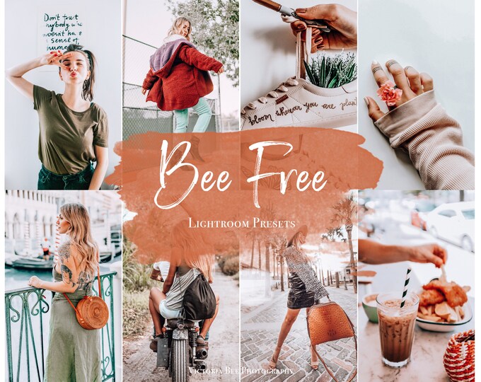 3 Mobile Lightroom presets BEE FREE / Travel Instagram preset /  Lightroom Mobile Influencer Presets For Bloggers, Photo Editing