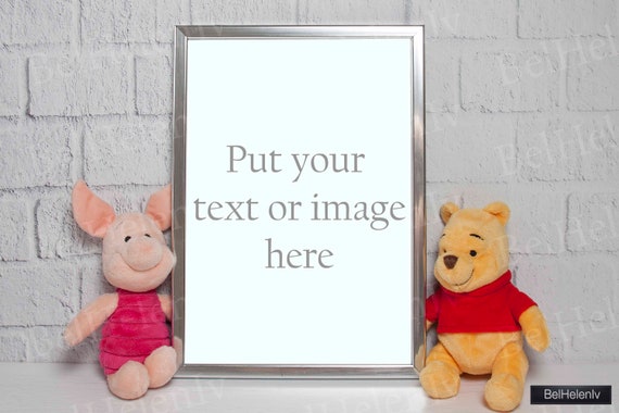 Mockup Childrens Frame Soft Toy Stylish Stock