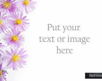 Download Free Flowers Close Up On White Background Styled Stock Photography Mockup 3d Product Mockup Designer PSD Mockup Template