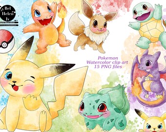 Pokemon Clipart Etsy