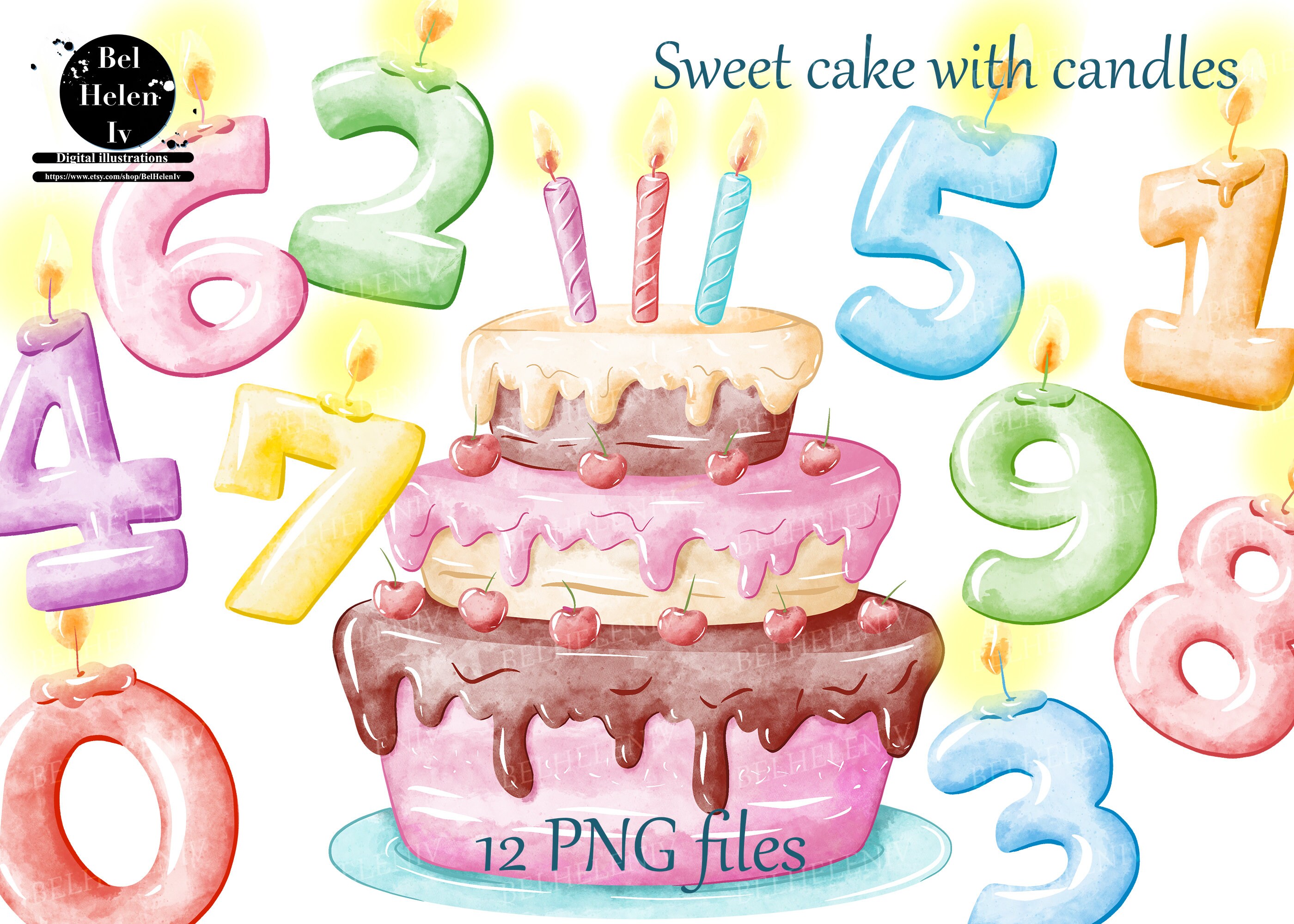 Gateau Danniversaire Avec Images Clipart De Bougies Images Etsy Canada Gateau Danniversaire Avec Images Clipart De Bougies Images Etsy Canada