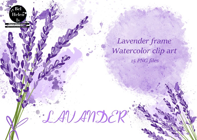 lavender flowers Purple flowers floral lavender invitations Provence Wedding Clip art Watercolor Lavender Bouquets Clipart PNG