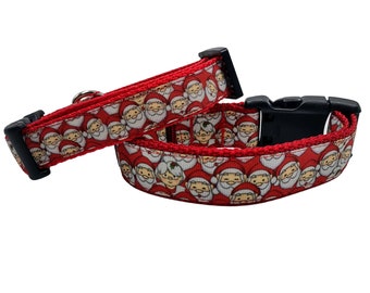 Santa Dog Collar, Christmas Dog Collar Santa