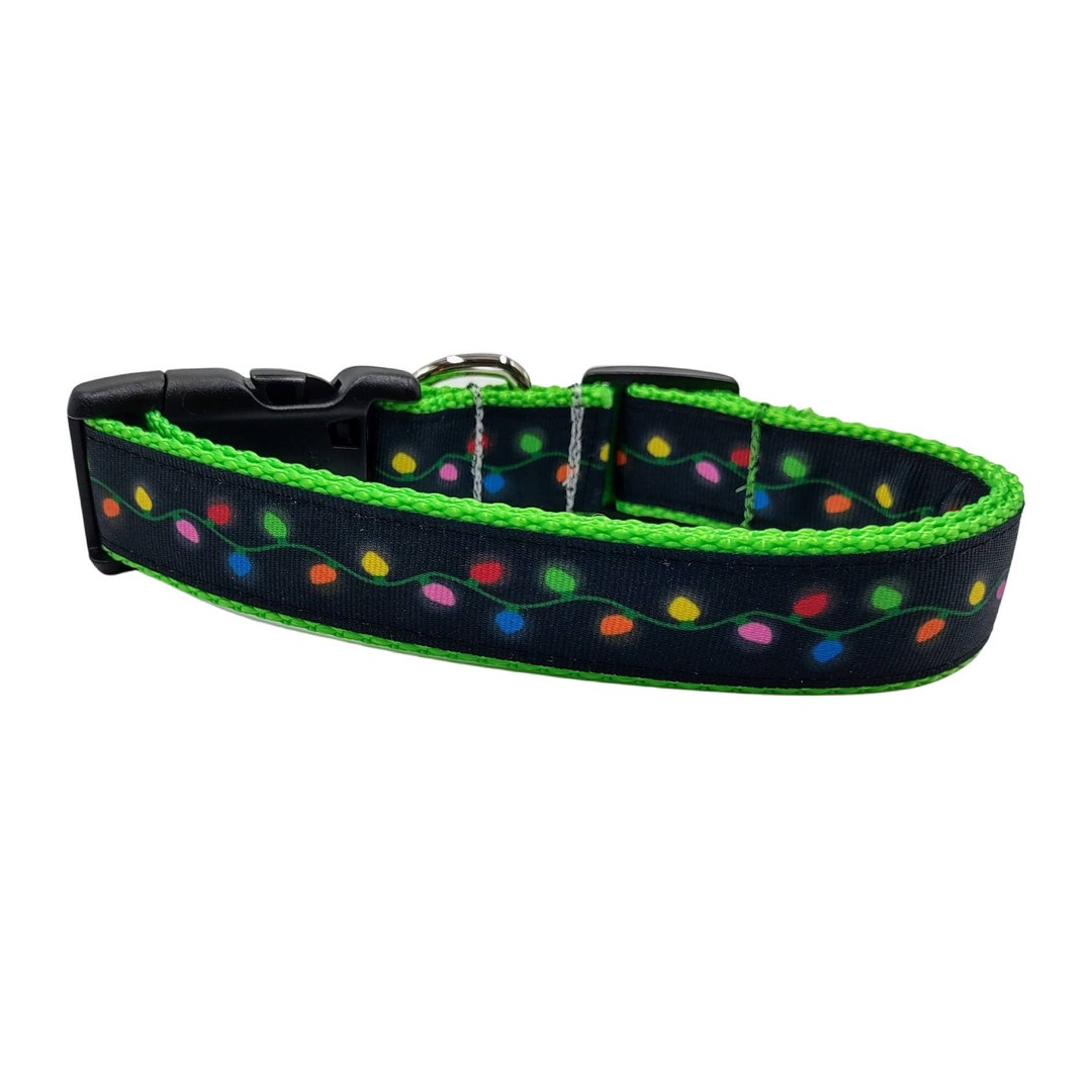 Christmas Lights Dog Collar Etsy