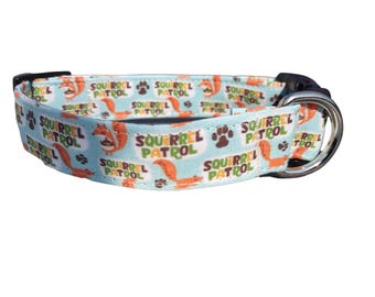 Squirrel Patrol  Dog Collar