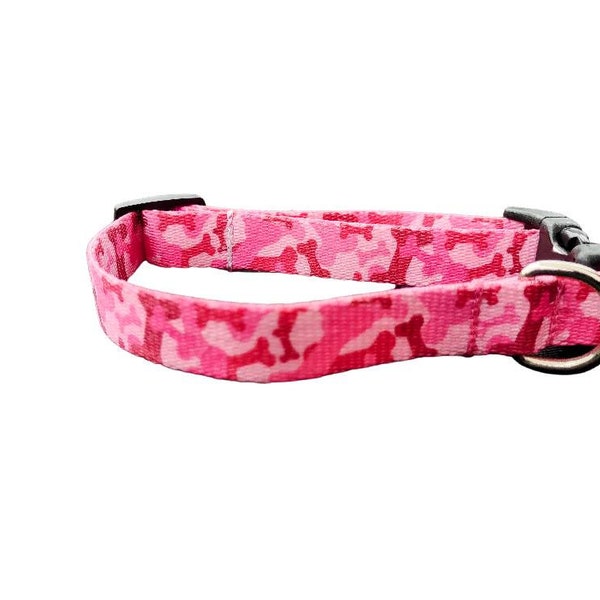 Pink Camo Dog Collar Etsy