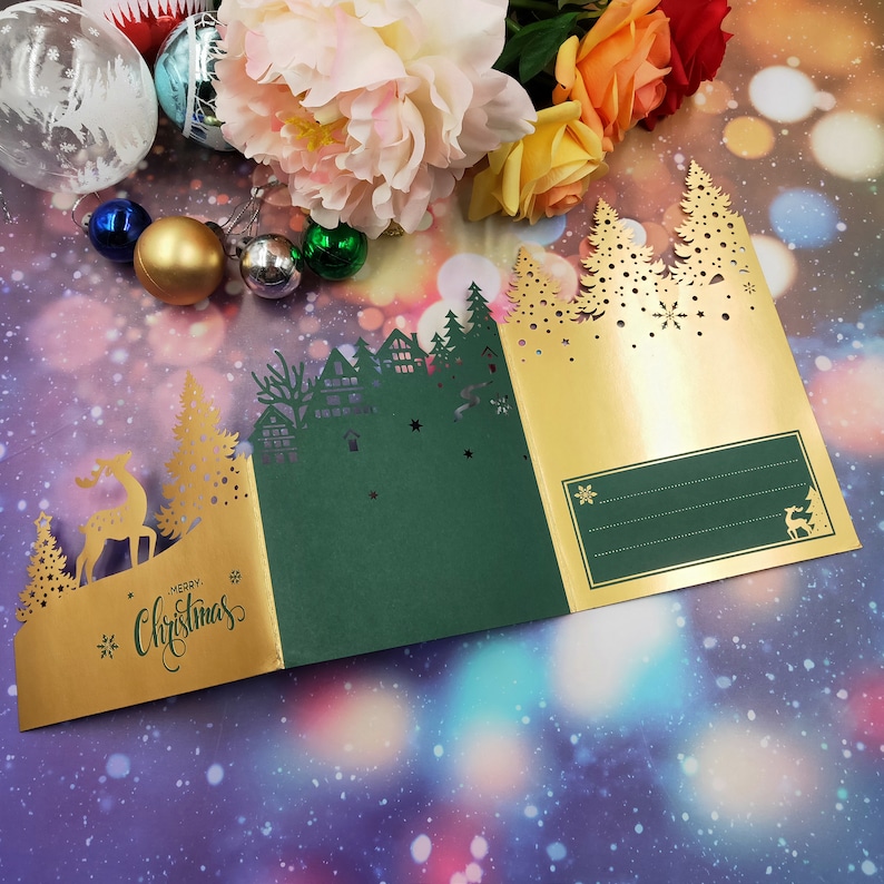 Christmas Greeting Card Metal Cutting Dies Scrapbooking New 2023 DIY