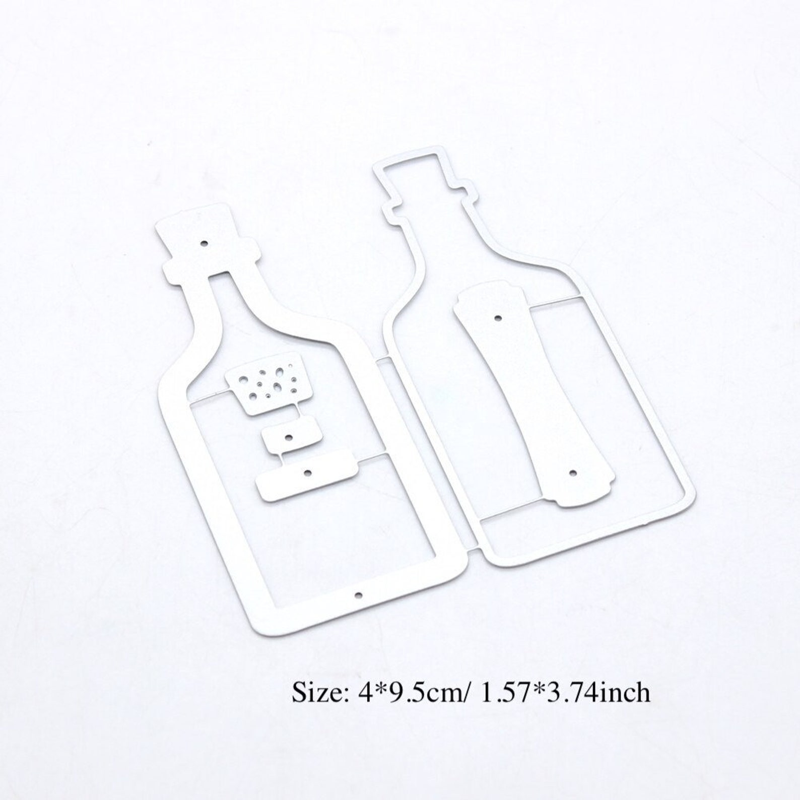 Message Bottle Shaker Metal Cutting Dies Stencils for DIY Scrapbooking