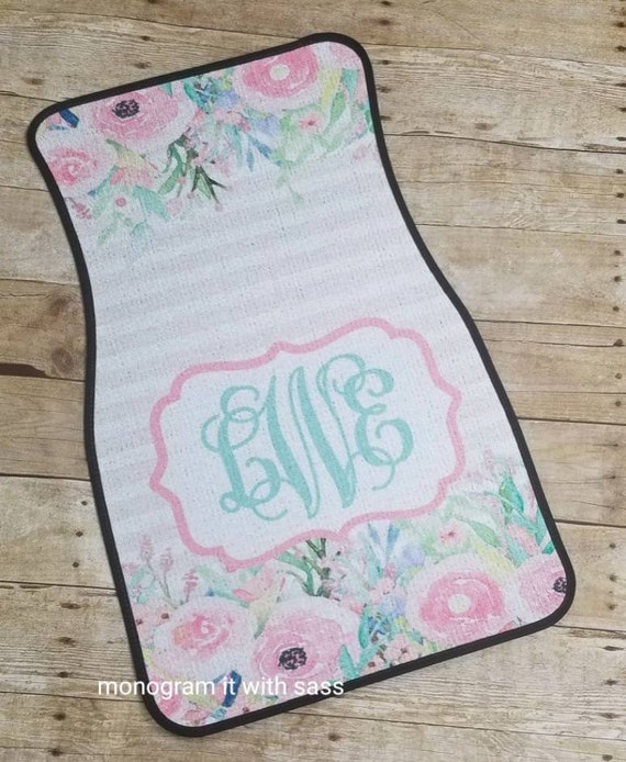 monogram floor mats