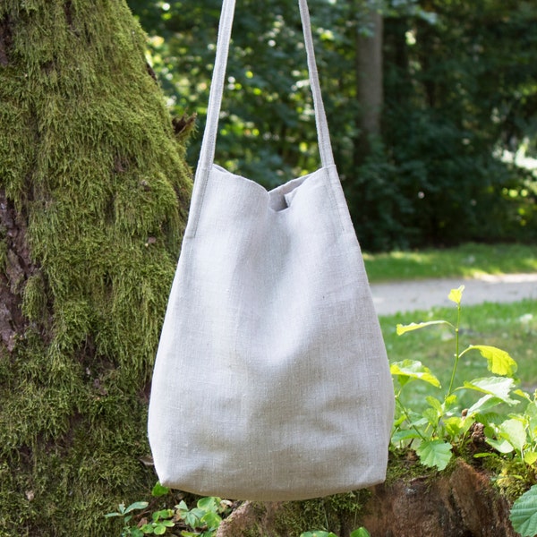 Sac fourre-tout en lin, sac fourre-tout Cottagecore, sac fourre-tout en tissu, sacs fourre-tout en lin pour femmes