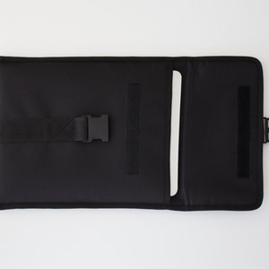 Black computer case, Waterproof sleeve, Minimalistic case, Protective document holder, Tech protection, Notebook sleeve , Fits ALL Laptops image 4