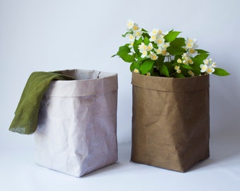 Washable Paper Storage Bag: Minimalist Home Decor Basket, No Extra Fees for US Buyers