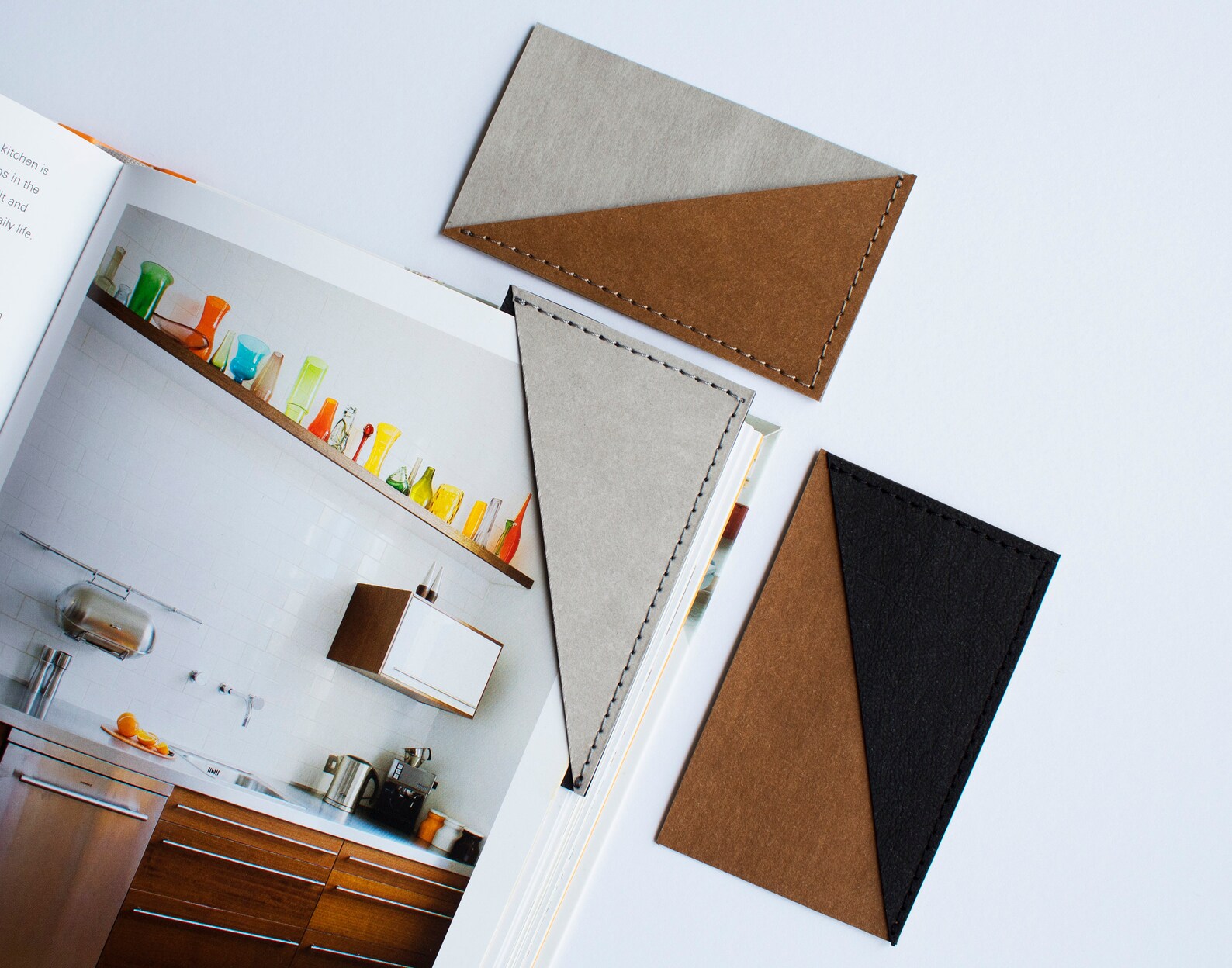 Washable Kraft Paper Corner Bookmark Set: Scandinavian Design, No Extra ...