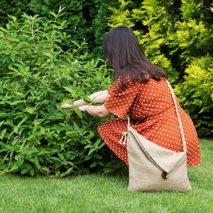 Handgefertigte Jute Crossbody Bag: Ladies Summer Tote